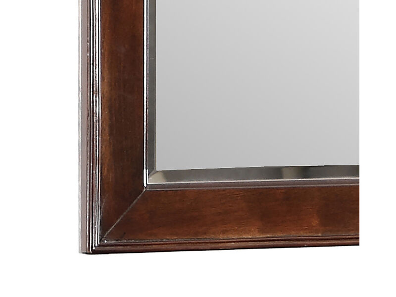 Triton 42 in. x 36 in. Modern Arch Framed Dresser Mirror