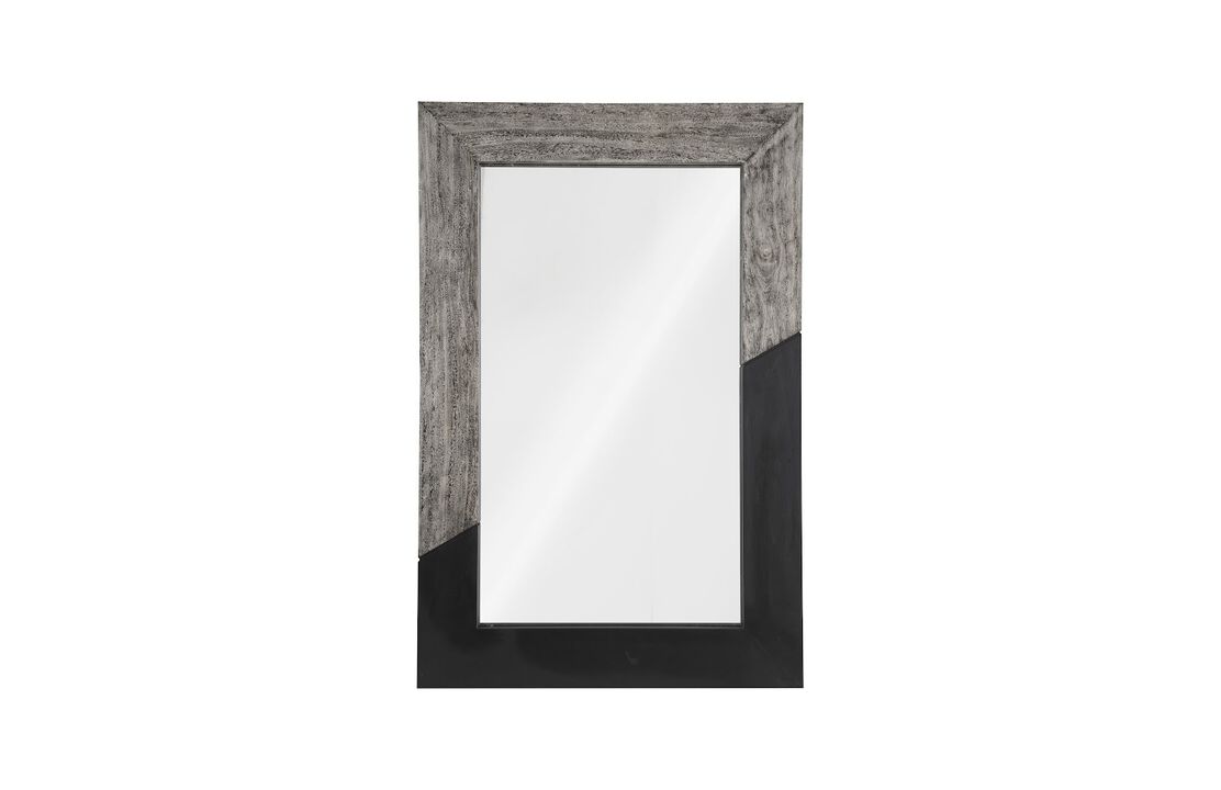 Geometry Wood Large Mirror