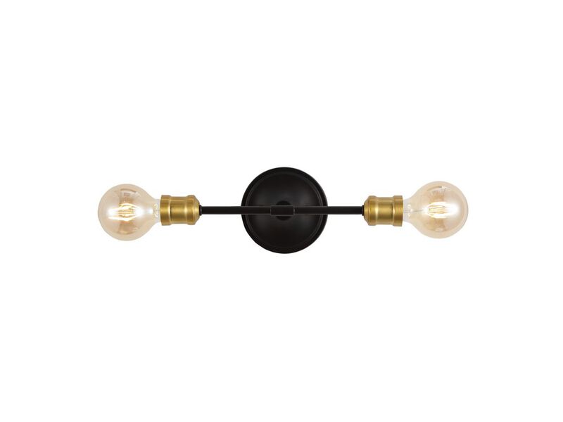 Jaxon 2-Light Industrial Farmhouse Iron LED Vanity