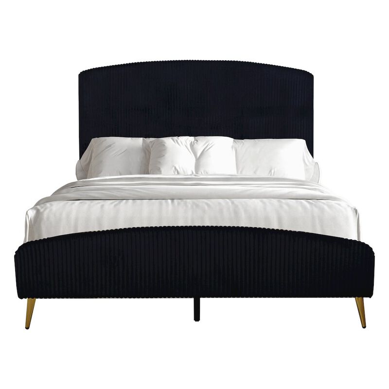 New Classic Furniture Kailani Wood Queen Bed, Black