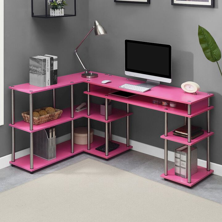 Convenience Concepts Designs2Go No Tools Desk and Console Table Set