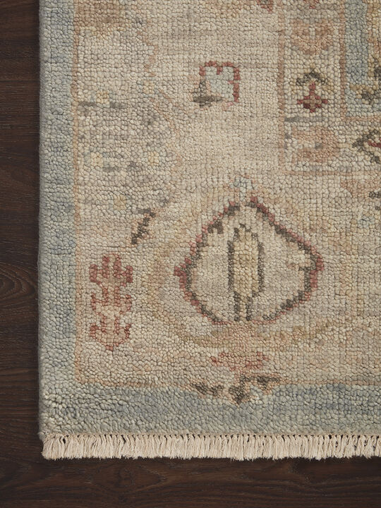 Helena HEL01 Light Blue/Beige 18" x 18" Sample Rug