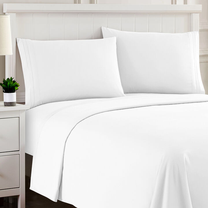5 Piece Sheet Set, Ultra Soft 1800 Series Collection - Split King, Royal Blue