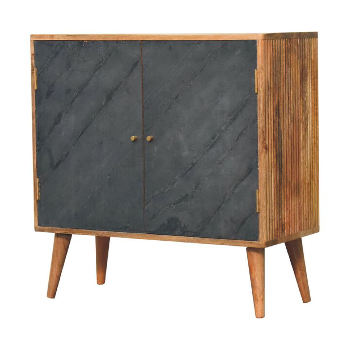 Artisan Furniture  Slade Solid Wood 2 Door Oak-ish Cabinet