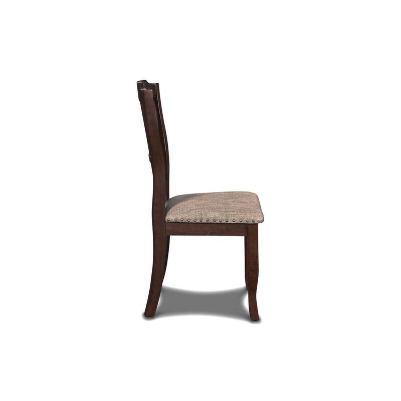 New Classic Furniture Furniture Bixby Solid Wood Dining Chairs in Espresso (Set of 2)