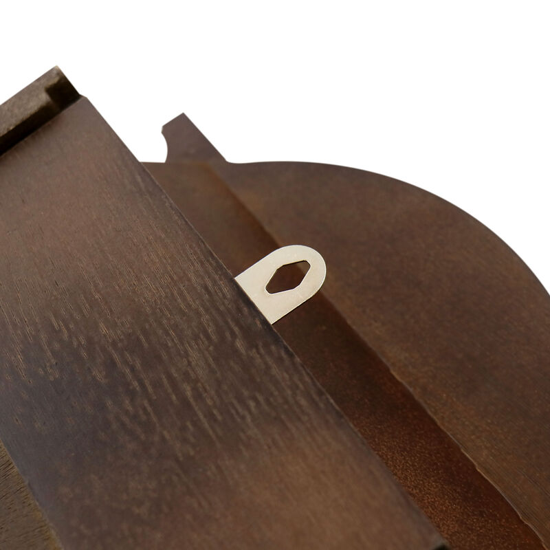 Bedford Clock Collection George 22 Inch Chestnut Wood Chiming Pendulum Wall Clock