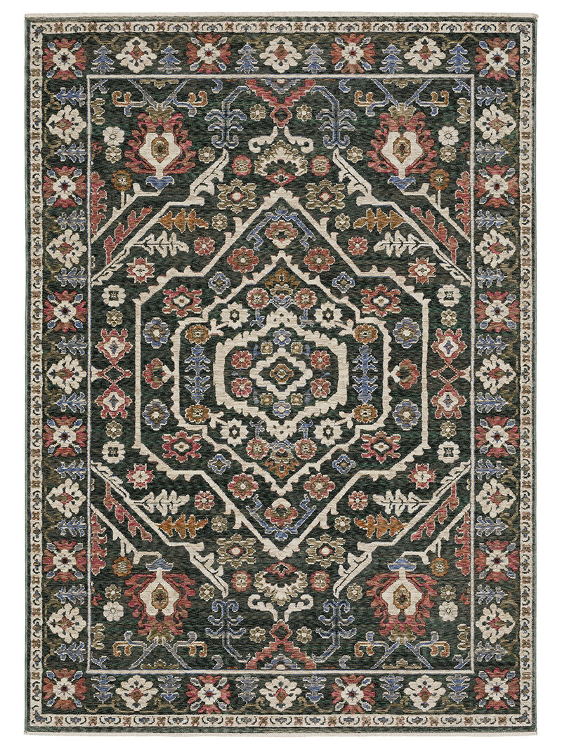 Hastings 3'10" x 5'5" Green Rug