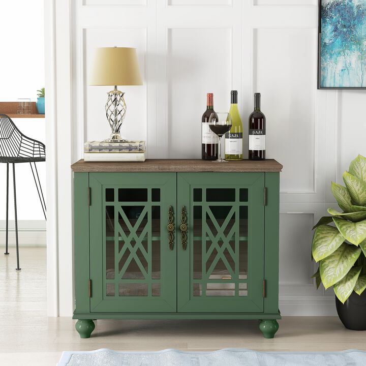 FESTIVO 38" Antique-Inspired Kitchen Buffet Sideboard Cabinet