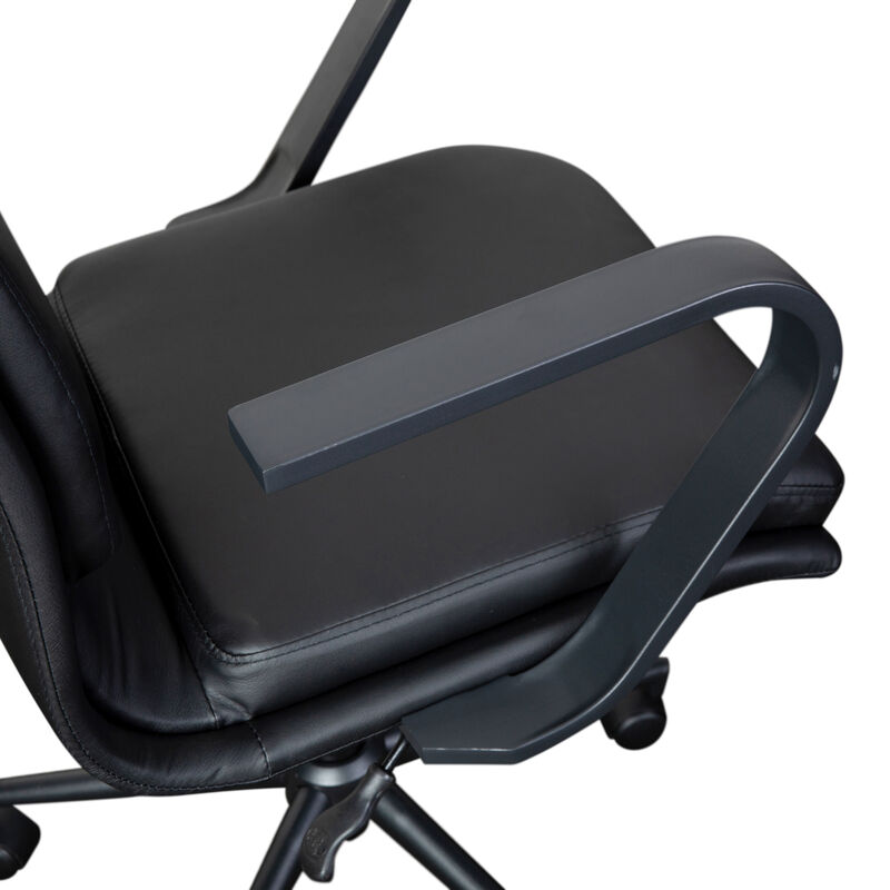 James Mid-Back Designer Executive Office Chair with Base and Arms
