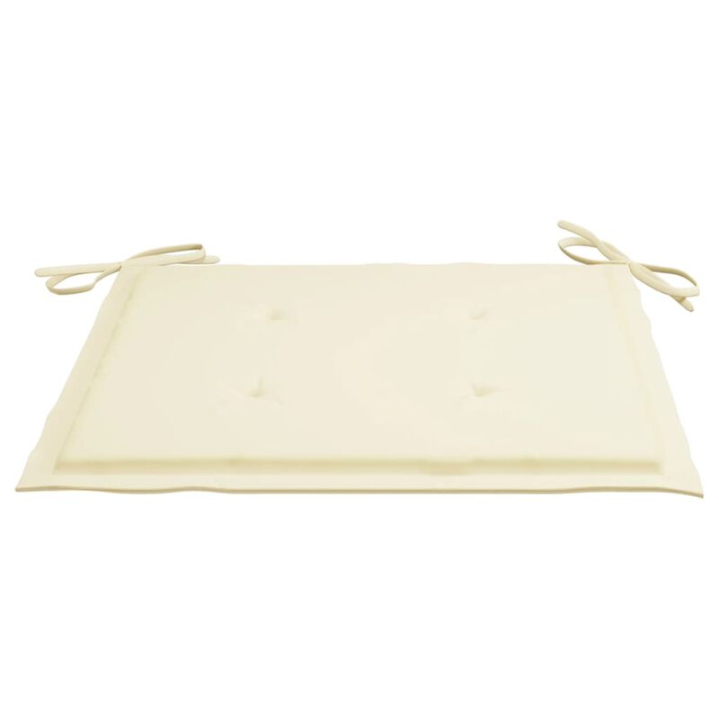 vidaXL Garden Chair Cushions 6 pcs Cream 15.7"x15.7"x1.6" Fabric
