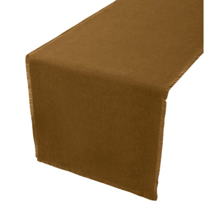 Solino Home 100% Pure Linen Table Runner 14 x 108 Inch | Milan