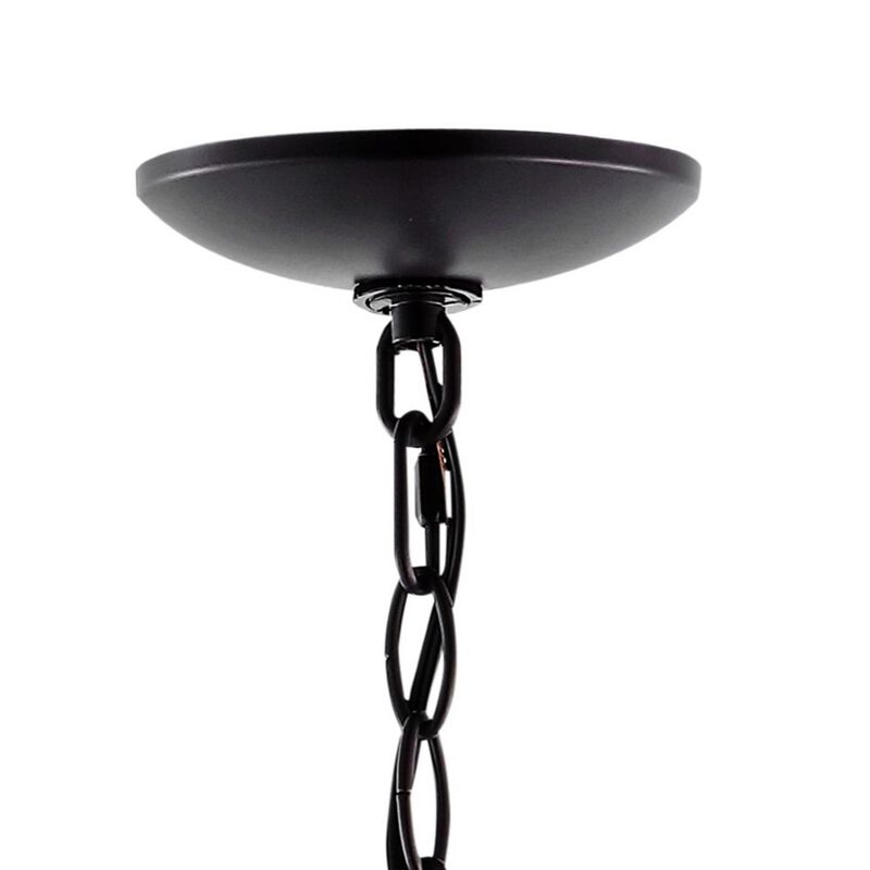 Kinsley 3-Light Industrial Farmhouse Iron/Glass LED Pendant