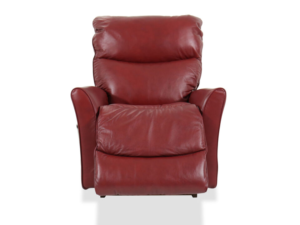 Red leather recliner