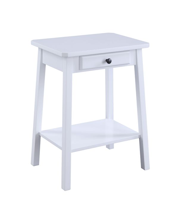 ACME Kaife Accent Table, White Finish