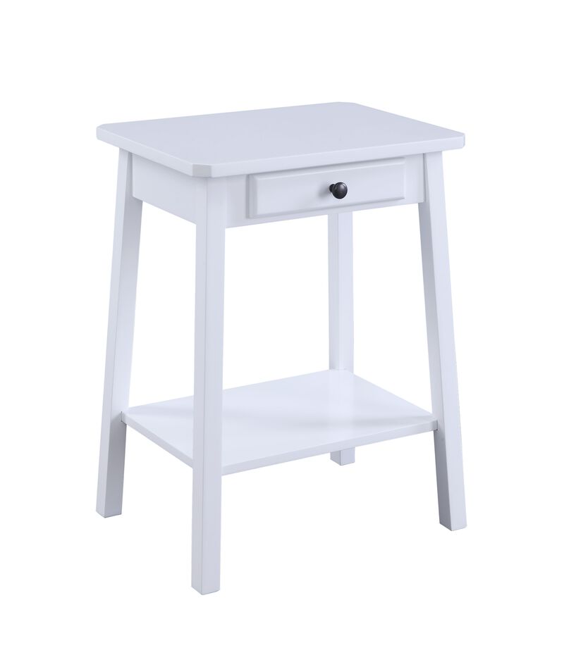 ACME Kaife Accent Table, White Finish