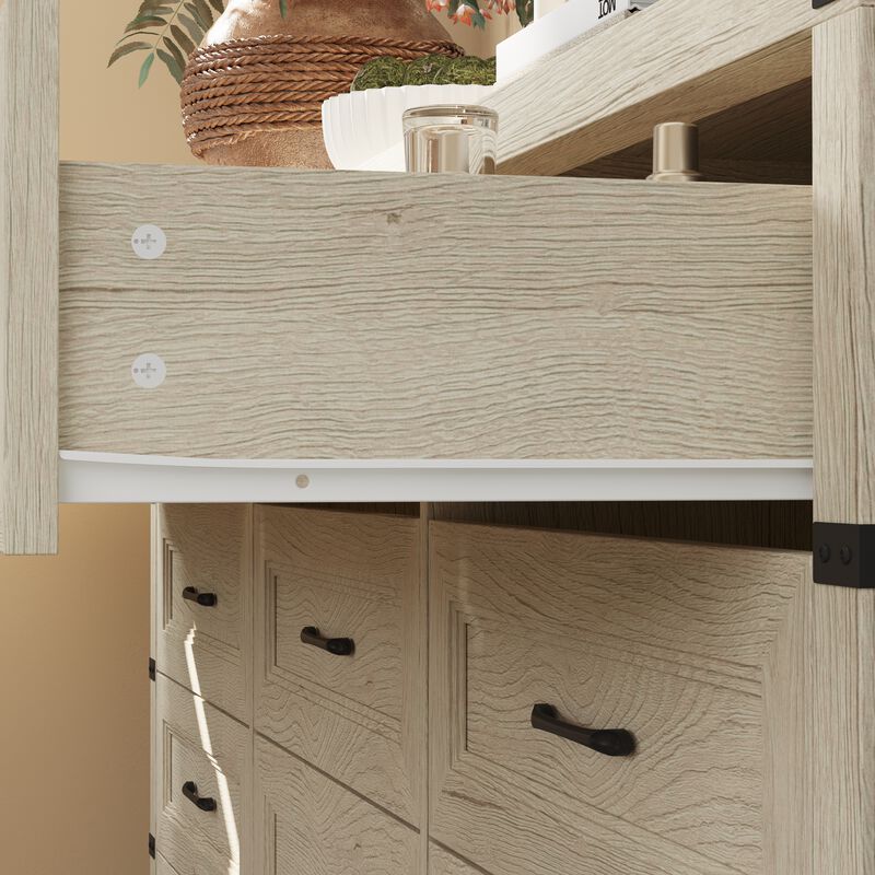 FUFU&GAGA 12-Drawer Dresser, Wood Storage Cabinet, Large dresser for Bedroom, Living Room, Hallway (69.1" W x 35.7" H x 15.9" D), White