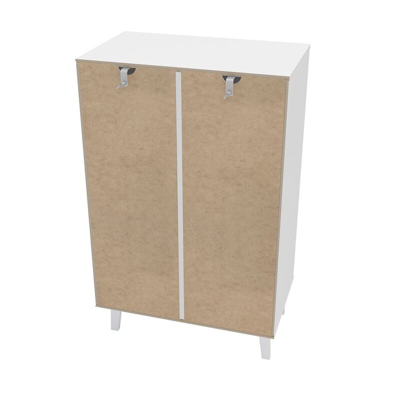 Polifurniture Victoria Modern 5 Drawer Dresser, White