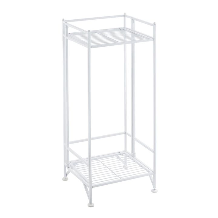 Convenience Concepts Xtra Storage 2 Tier Tall Folding Metal Stand