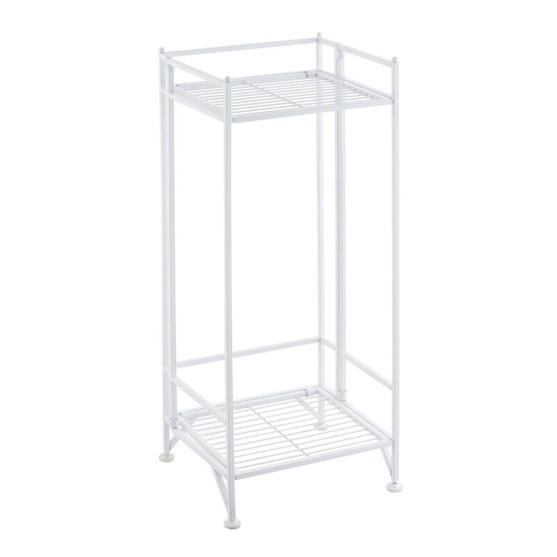 Convenience Concepts Xtra Storage 2 Tier Tall Folding Metal Stand