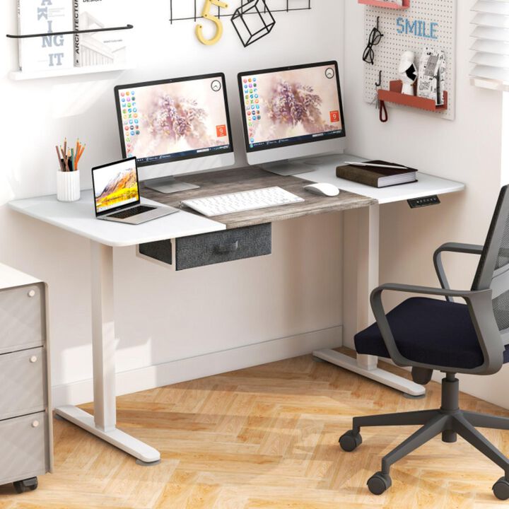 Hivvago Height Adjustable Electric Standing Desk with USB Charging Port
