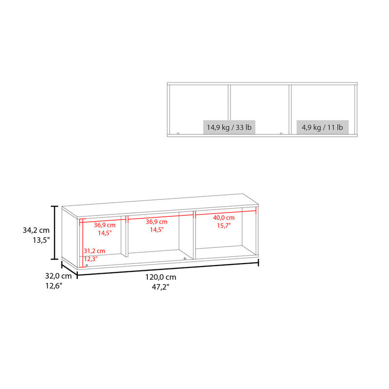 Tuckerman Wall Cabinet,  White/Macadamia