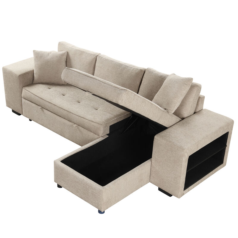 Merax Modern L-Shape 3 Seat Reversible Sectional Sofa