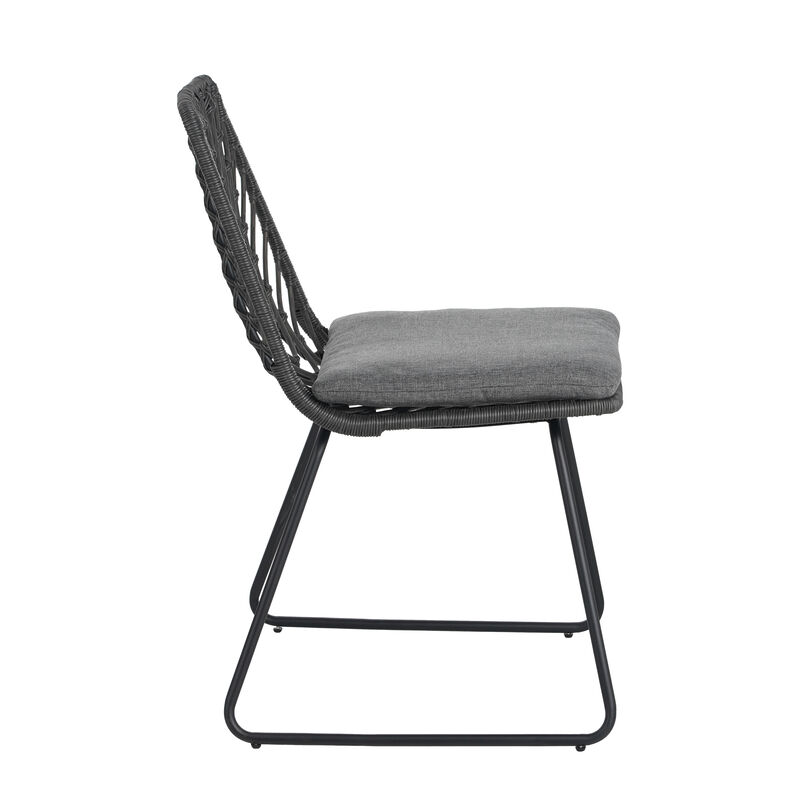 Merax Rattan Outdoor Indoor Dining Chairs 2 Pieces