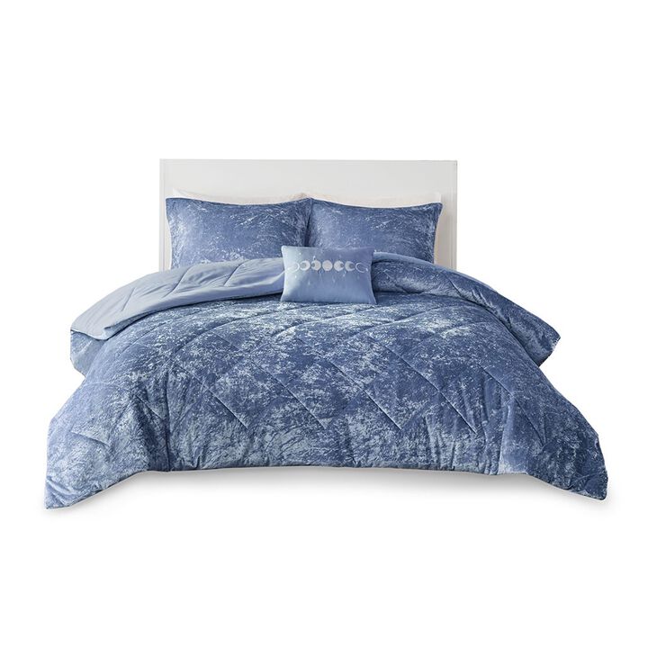 Gracie Mills Eirlys Velvet Duvet Cover Set