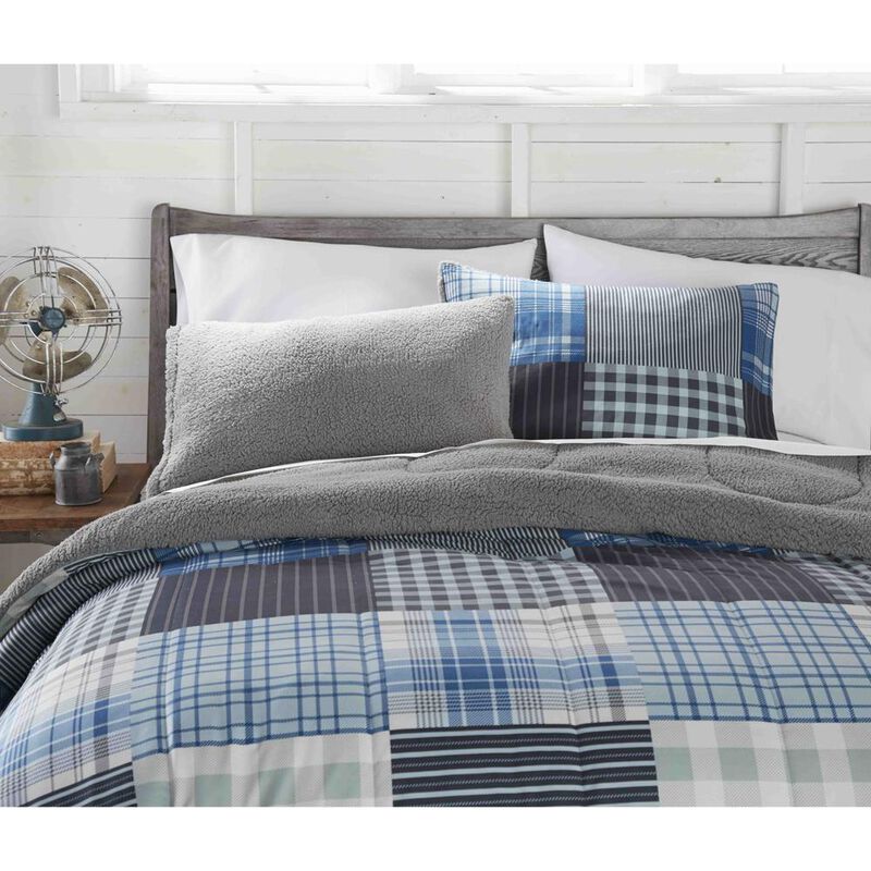 Micro Flannel Reverse to Sherpa Comforter Set