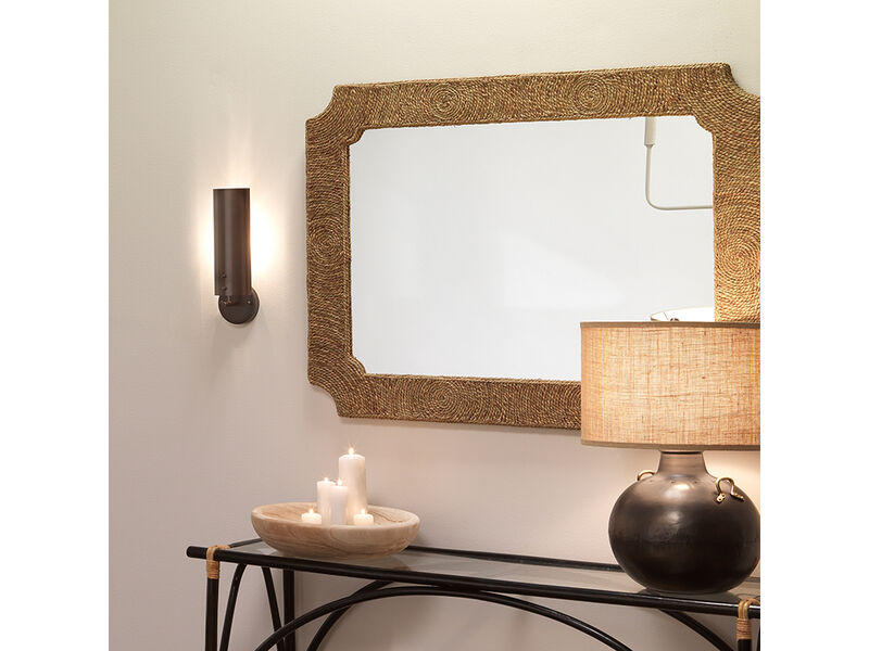 Olympic Wall Sconce, Antique Brass Metal