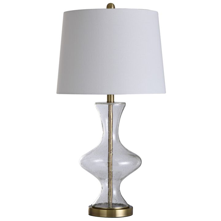 Seeded Glass 3-Way Table Lamp (Set of 2)