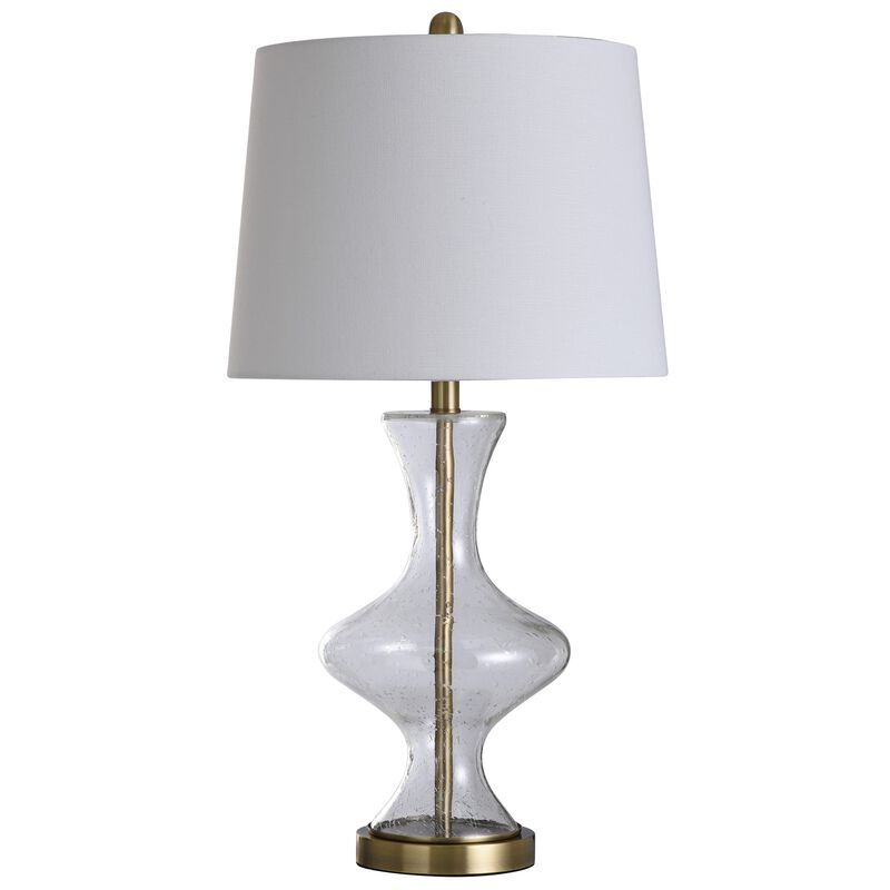 Seeded Glass 3-Way Table Lamp (Set of 2)