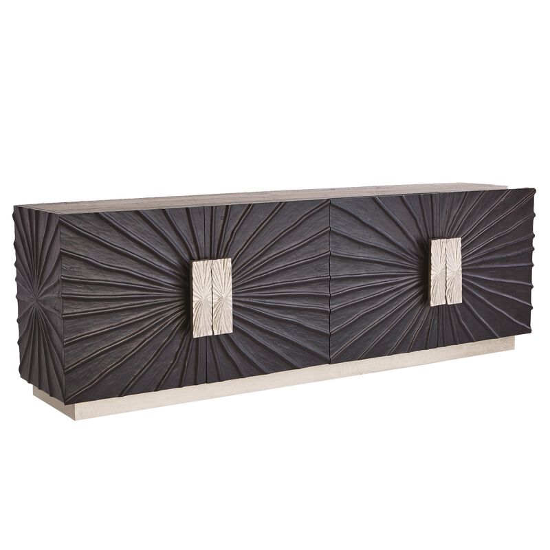 Pleated Media Cabinet