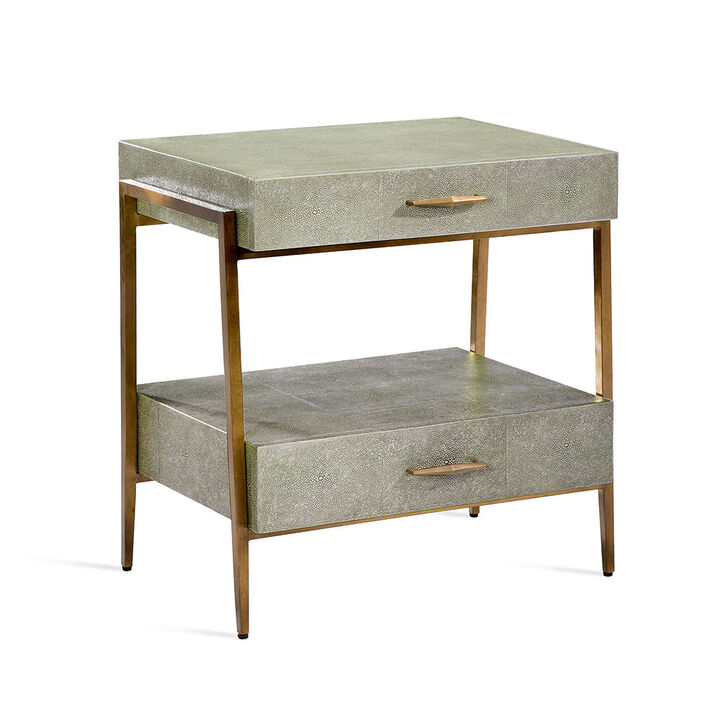 Morand Bedside Chest - Shagreen