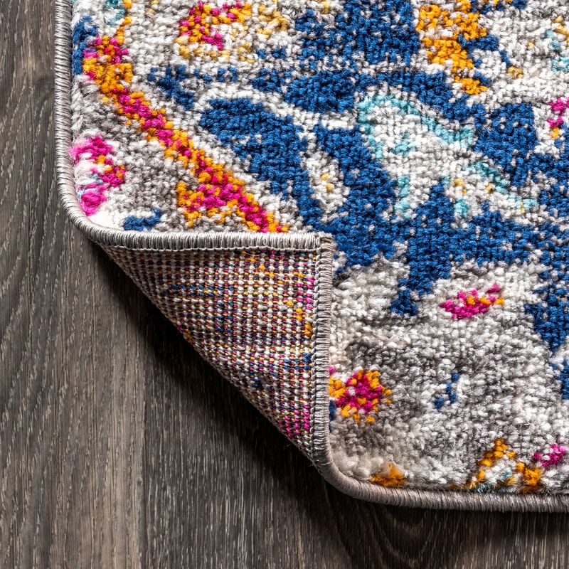 Bright Bohemian Flair Boho Vintage Medallion Area Rug