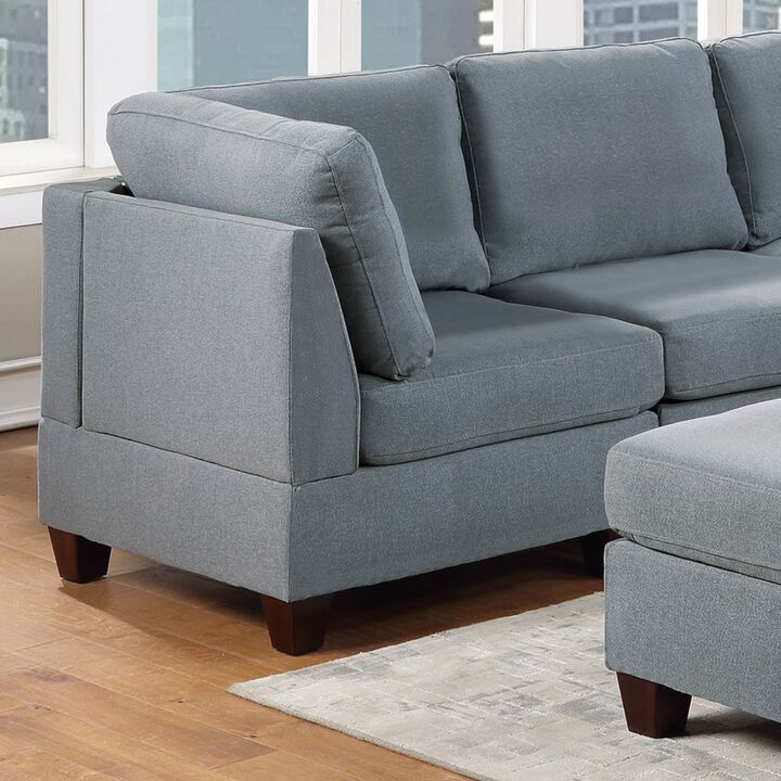 Modular Sectional 6pc Set Living Room Furniture Corner Couch