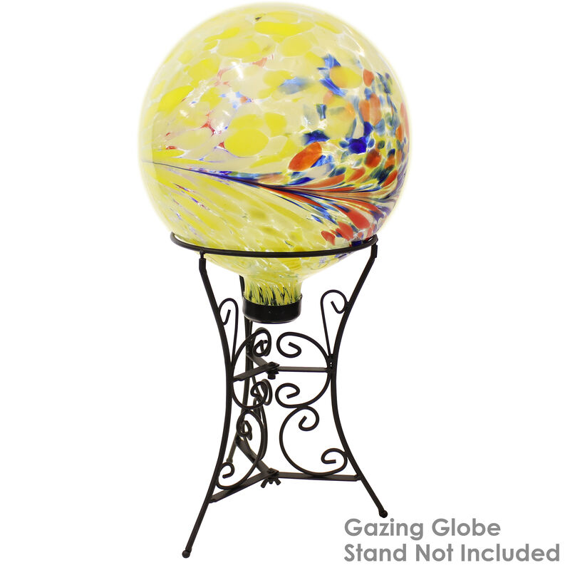 Sunnydaze Bright Summer Burst Glass Gazing Globe - 10 in