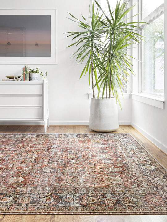 Layla LAY02 Spice/Marine 3'6" x 5'6" Rug by Loloi II