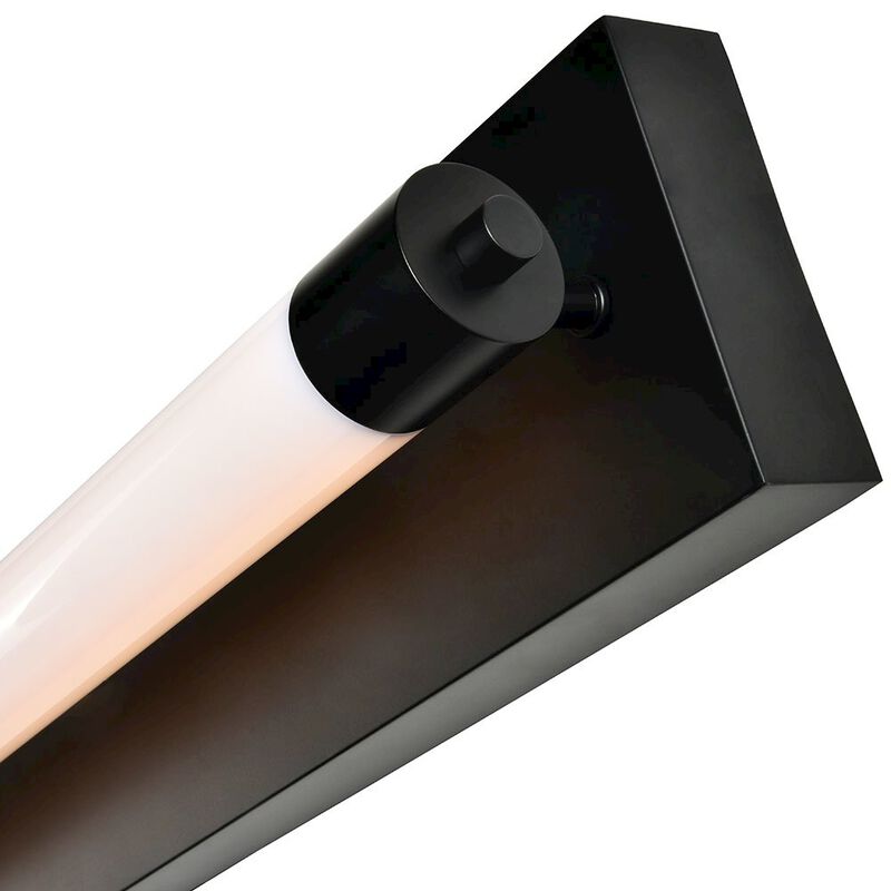 VONN Lighting Integrated LED ADA Compliant Bathroom Wall Lighting Fixture in Black