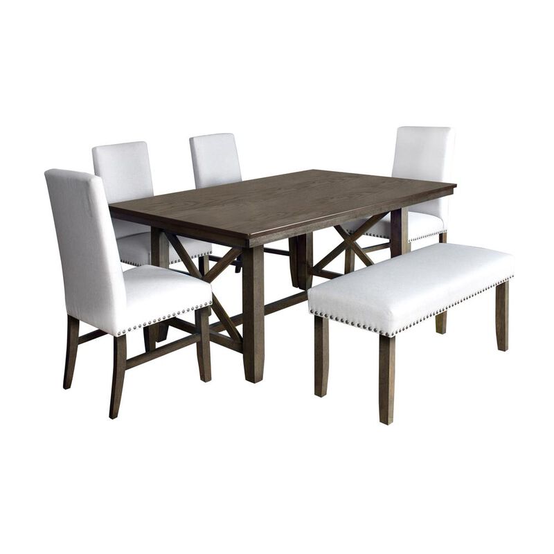 New Classic Furniture Julius 66 Rectangle Dining Table-Walnut