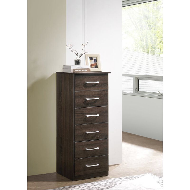 Glory Furniture Boston Lingerie Chest in Wenge Color