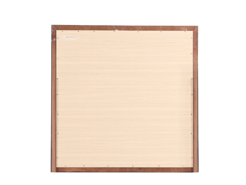 38 in. x 38 in. Classic Square Wood Framed Dresser Mirror
