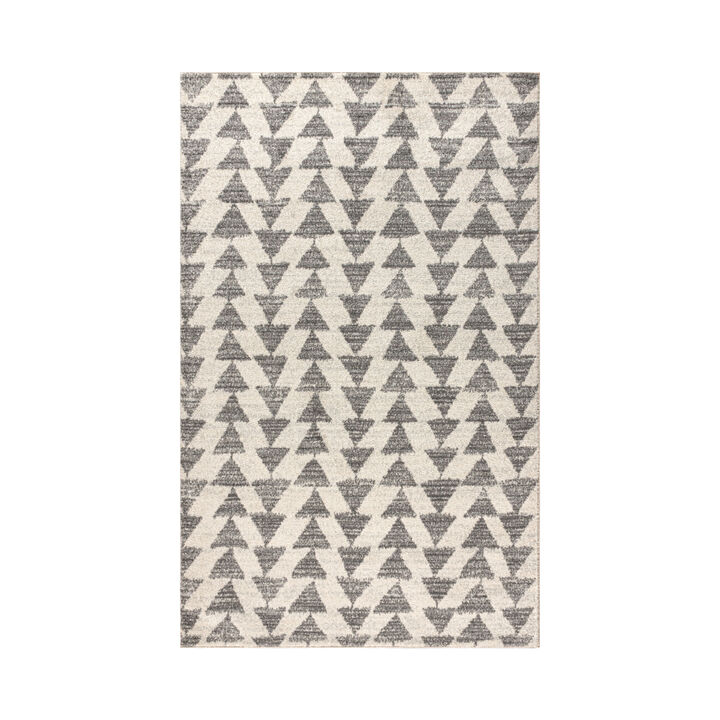 Aisha Moroccan Triangle Geometric Area Rug