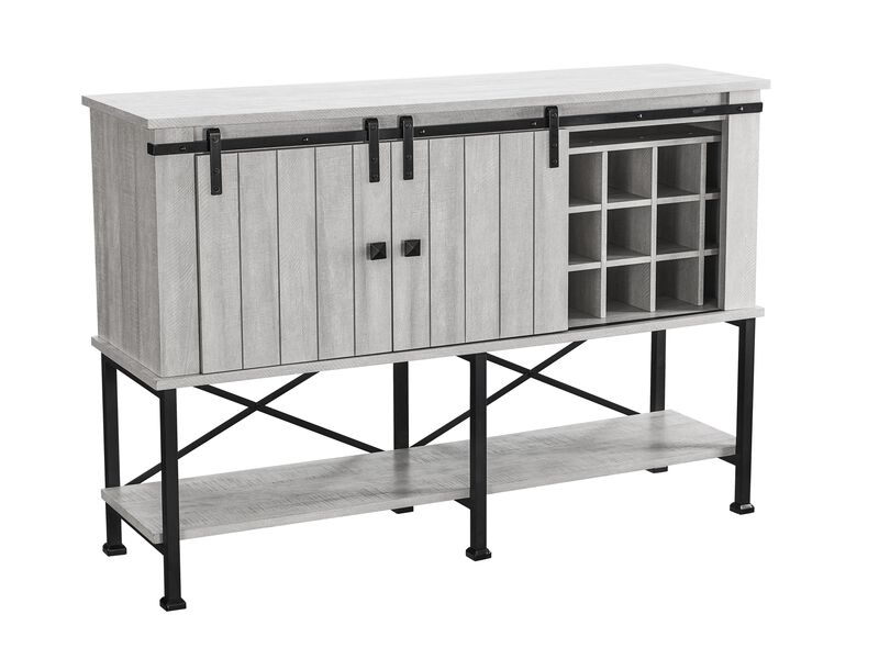 FESTIVO 52 inch Wine Cabinet with Barn Door