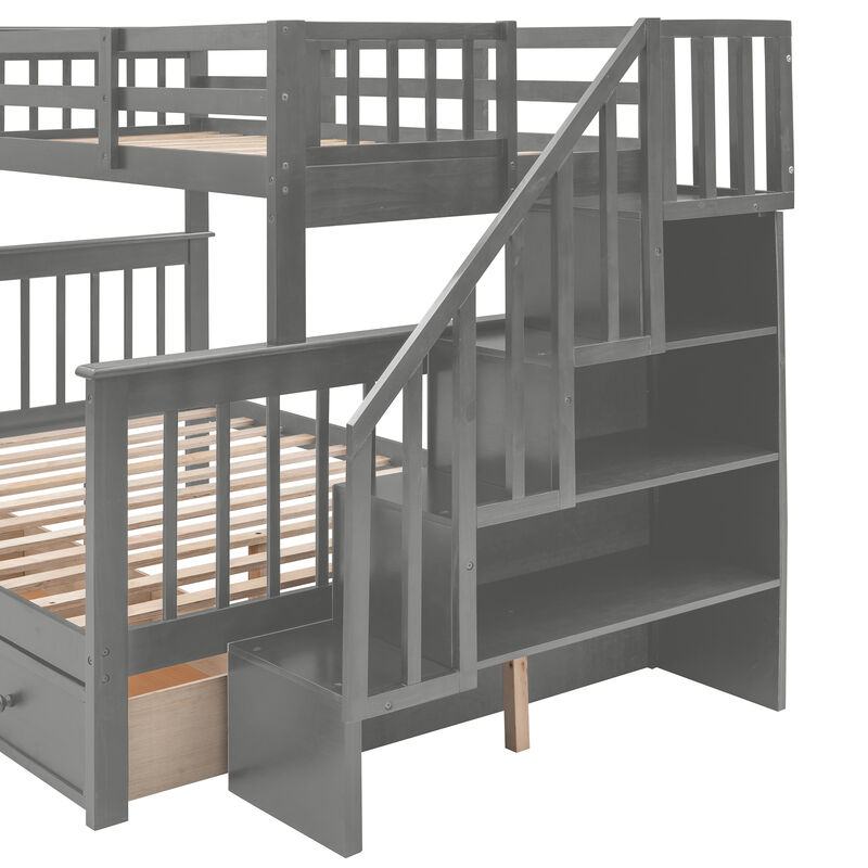 Merax Bunk Bed with Drawers