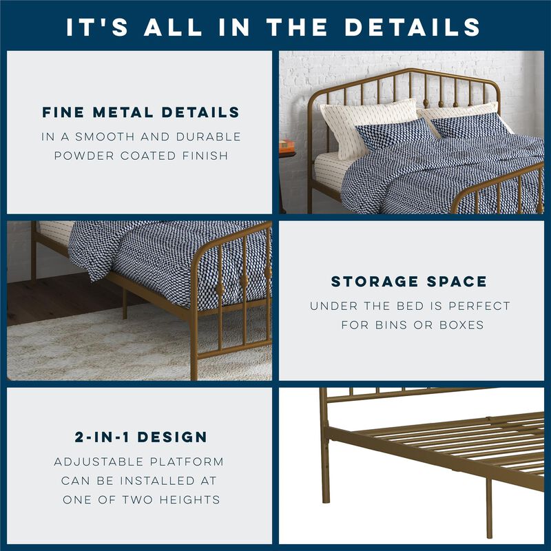 Novogratz Bushwick Metal Bed