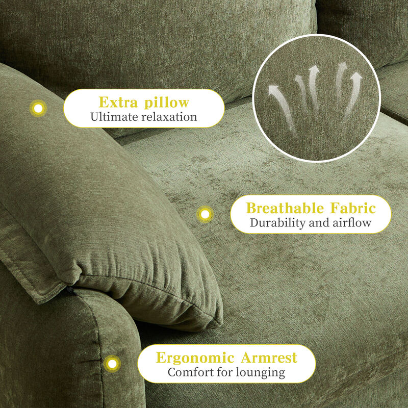 Merax Chenille 2-Seat Sofa for Living Room