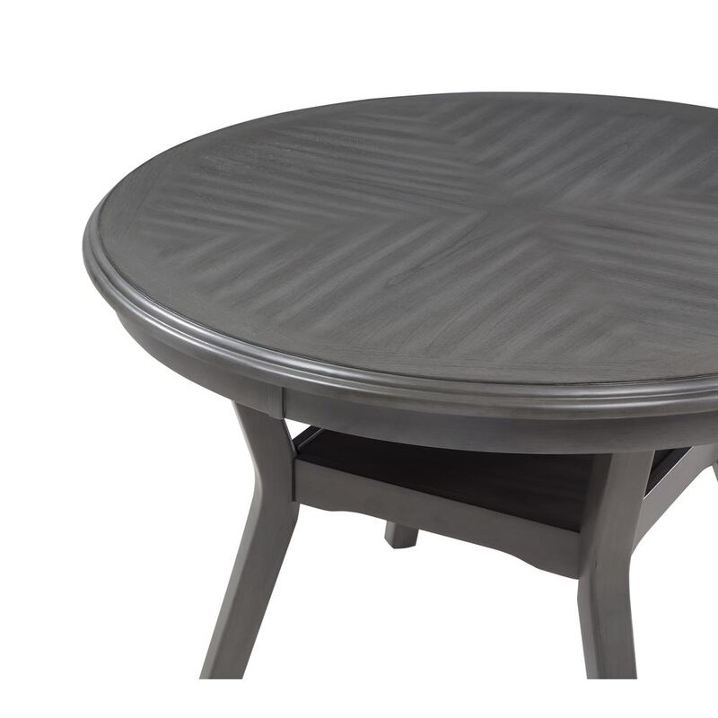 New Classic Furniture Furniture Amy 5-Piece Contemporary Wood Dining Set in Gray