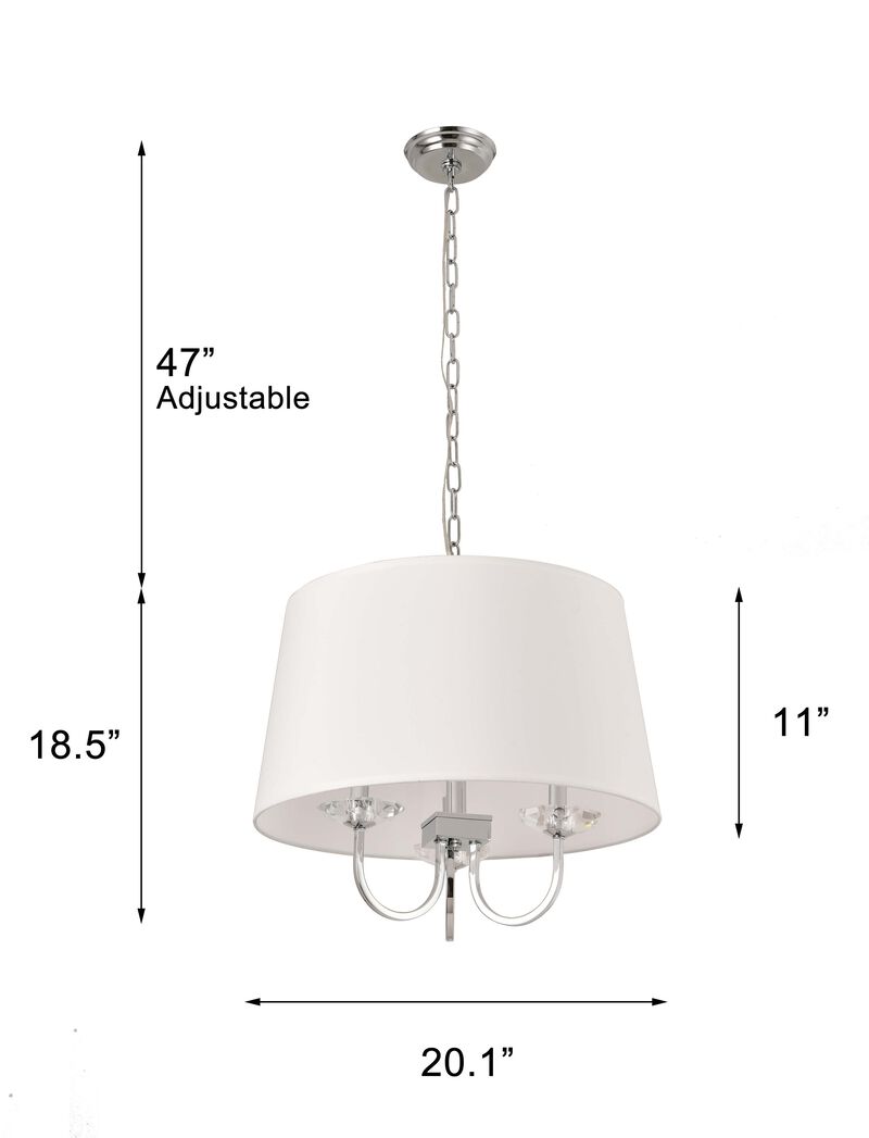 Pasargad Home Azure Collection Metal & Glass Chandelier Lights