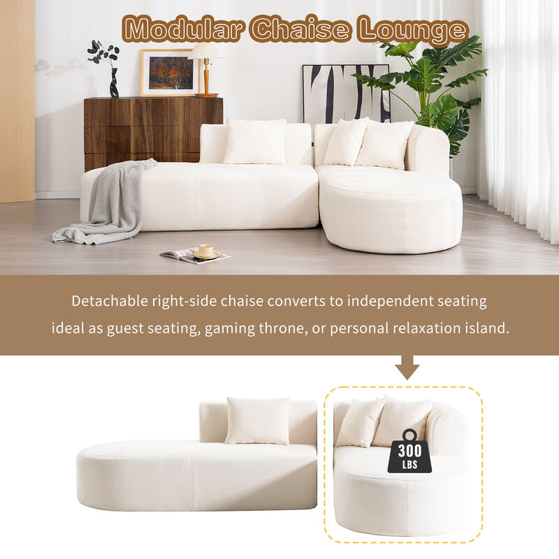 Merax Contemporary Sectional Sofa for Living Room